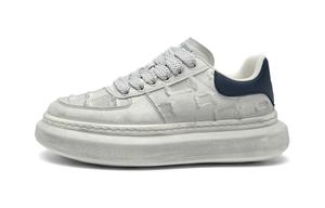 Обувь для скейтбординга мужская низкая HLA, White Blue