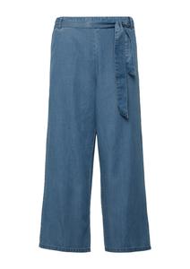 Джинсы с широкими штанинами COMMA, Blue denim