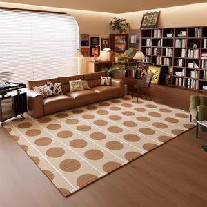 Dajiang Ковер 300х400 см для гостиной/спальни в винтажном стиле, круглый, мягкий, с силиконовым противоскользящим дном