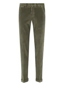 Вельветовые брюки с манжетами Briglia 1949, зеленый