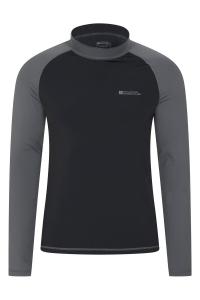 Мужская солнцезащитная футболка с длинными рукавами Mountain Warehouse, черный