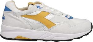 Мужские кроссовки Diadora Eclipse Italia с перфорацией и шнуровкой - белые