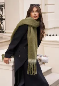 Уютный мягкий шарф Lipsy, Olive Green