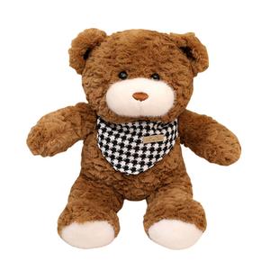 Плюшевая кукла милый шарф медвежонок 30см/40см высота MLING, коричневый