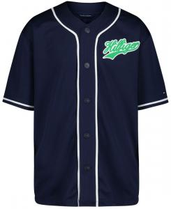 Детская бейсбольная футболка Hilfiger с V-образным вырезом, размеры 8-20 Tommy Hilfiger, Navy Blazer