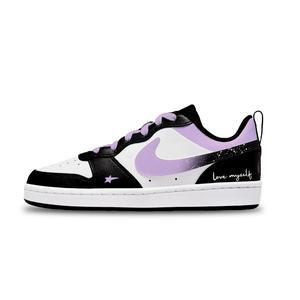 Nike Court Borough Dwarf Star Purple Gradient низкие детские скейтбординговые кроссовки Purple Gradient unisex