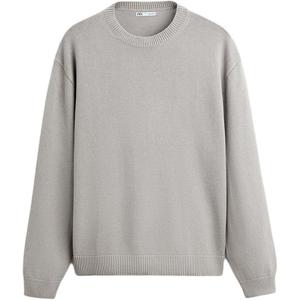 Трикотажная футболка мужская серая ZARA