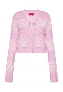 Вязаный кардиган Swirly, розовый