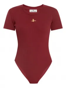 Боди в рубчик с декором Orb Vivienne Westwood, красный