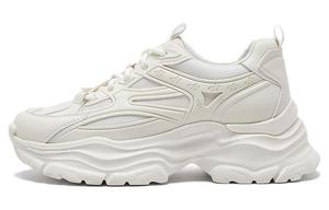 Женские кроссовки BASTO на низком ходу с амортизацией и массивной подошвой 4 см, экрю