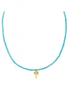 Glanzstücke München Колье в виде пальмы из стерлингового серебра с подвеской из желтого золота