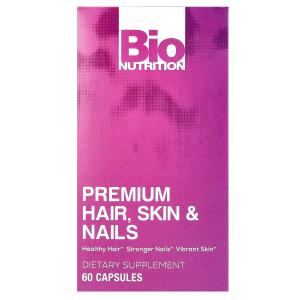 Добавка Bio Nutrition Premium Hair, Skin & Nails, 60 капсул