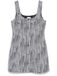 Мини-платье из твида GANNI, синий