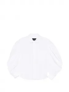 Рубашка с драпированными рукавами Simone Rocha, белый