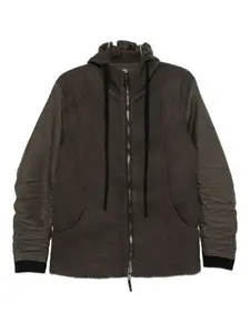 Куртка с капюшоном и вставками Layer Zero, коричневый