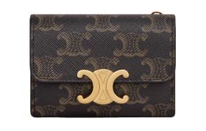 Кардхолдер Triomphe Canvas женский бежевый CELINE