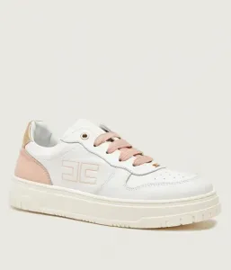 Кожаные кроссовки Elisabetta Franchi, белый