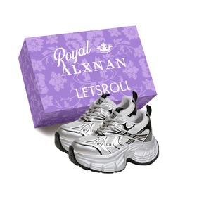 Alxnan Женские низкие массивные кроссовки Gray Box, цвет Gray Box