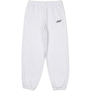 FILA Трикотажные спортивные штаны унисекс белые