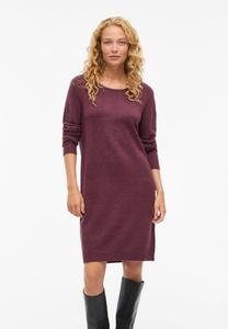 Платье VILA VIRIL DRESS, Fig Detail Dark Melange/Bordeaux
