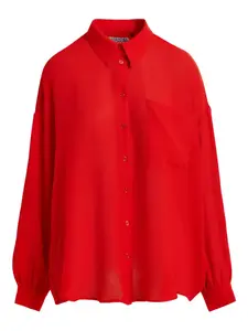 Рубашка с оборками на рукавах Essentiel Antwerp, красный
