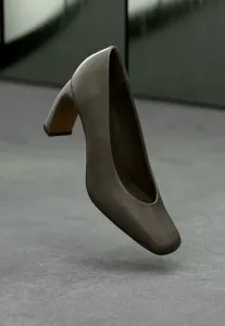 Классические кожаные туфли на каблуке Zign, Dark Brown