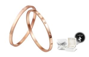 CAROMAY Розовое золото браслет женский