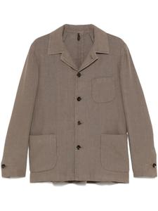 Льняной блейзер Dell'oglio, коричневый