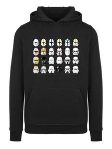 Пуловер F4NT4STIC Hoodie Star Wars Stormtrooper Piloten Helme, черный