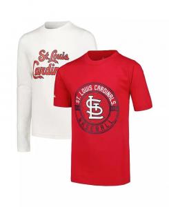 Комбинированный комплект футболок с красными и белыми футболками Big Boys St. Louis Cardinals Stitches, красный