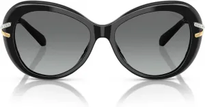 Женские солнцезащитные очки Swarovski Sk6026 Butterfly, Black/Grey Gradient