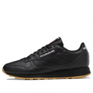 Беговые кроссовки Reebok Classic Leather 'Black Gum', черный