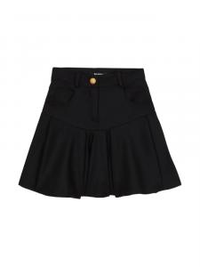 Расклешенная юбка мини Balmain Kids, черный