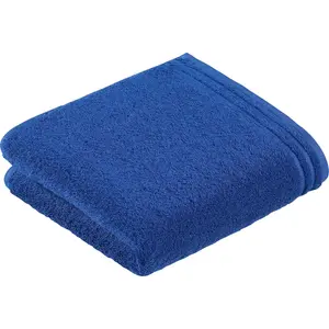 Полотенце Calypso Feeling с узкой каймой, из 100% высококачественного хлопка, веганское, однотонное Vossen, Reflex blue
