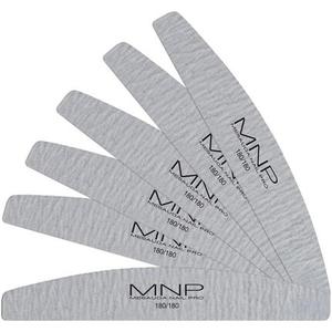 Mesauda MNP Zebra Curved File 100/180 6 шт. - Изогнутая пилка для ногтей Mnp Nail Pro
