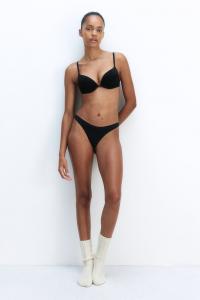 Бюстгальтер супер пуш ап из микрофибры H&M, черный