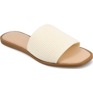 Слайд-сандалии Prisilla Journee, bone fabric