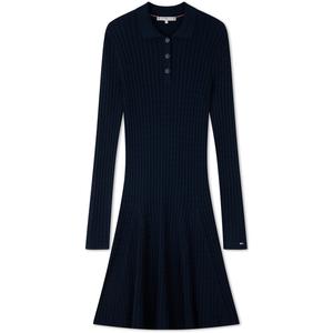 Женское платье с длинными рукавами Tommy Hilfiger, синий
