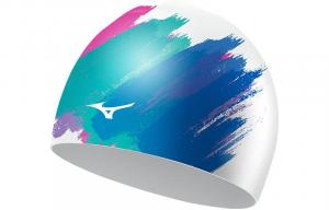 Силиконовая шапочка для плавания Unisex Mizuno, белый