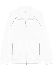 Brunello Cucinelli толстовка на молнии, белый