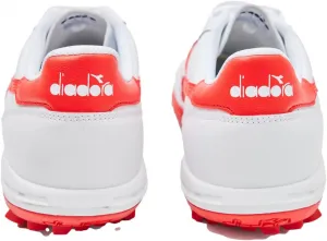 Футбольные бутсы Diadora Calcetto LT для игры на искусственном газоне - натуральная кожа, улучшенная амортизация, резина с повышенной износостойкостью, искусственный газон, оптимальное сцепление и стабильность, белый/красный