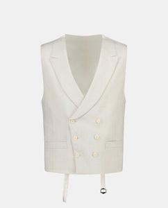 Мужской однотонный льняной жилет Emidio Tucci, бежевый