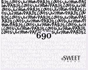 Водные наклейки для ногтей - №690, Raisin