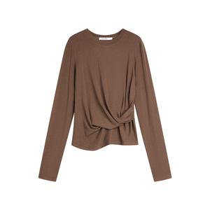 Футболка Women's Crew Neck ELLE, coffee