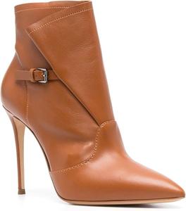 Женские ботильоны с острым носком на высоком каблуке-стилетто, однотонные, сексуальные, обтягивающие, короткие ботинки, классические без застежки, для вечеринок, повседневной носки и нарядного образа Generic, Brown