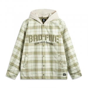 LINING Пуховик мужской в клетку агарового цвета, Agarwood Green Plaid