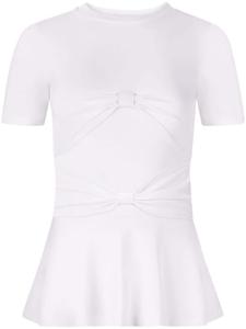 Nina Ricci футболка с бантом, белый