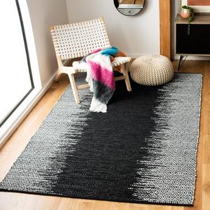 Ковер SAFAVIEH, 92 x 153 см, Vintage Leather Collection, Light Grey & Black, ручной работы, современная кожа, идеально для помещений с высокой проходимостью: прихожая, гостиная, спальня (VTL389C)