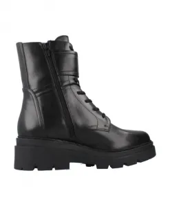 Стильные ботинки на шнуровке из фетра Geox, черный