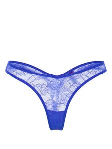 Maison Close кружевные трусики-танга, синий